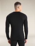 Men's Merino 200 Oasis Long Sleeve Crew Thermal Top Black Unboxed - 1