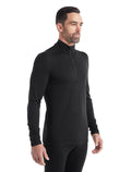 Merino 200 Oasis Thermo-Langarmshirt mit halblangem Reißverschluss Herren  - 1
