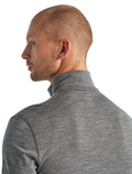 Men's Merino 200 Oasis Long Sleeve Half Zip Thermal Top Gritstone Heather - 7
