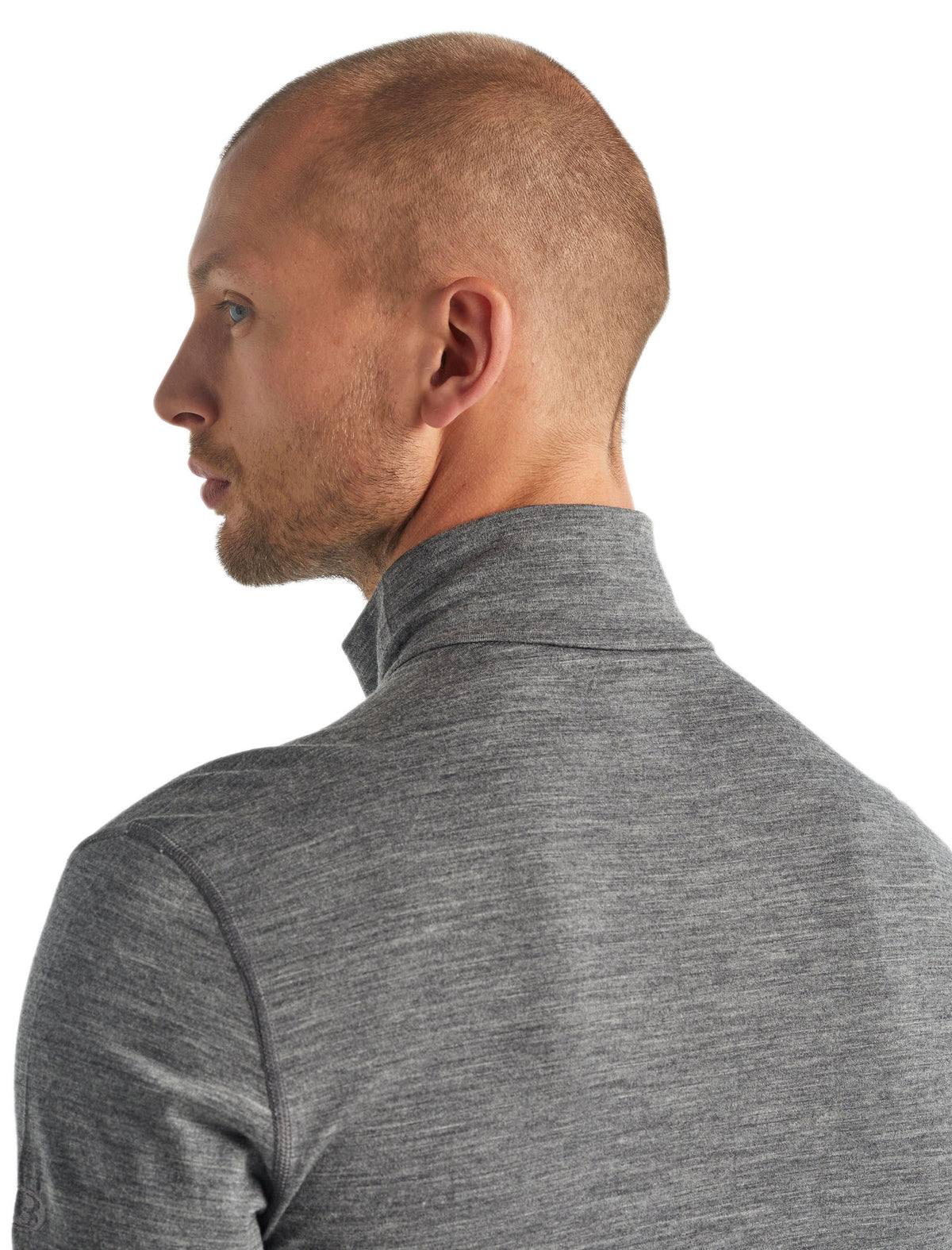 Men's Merino 200 Oasis Long Sleeve Half Zip Thermal Top Gritstone Heather - 6