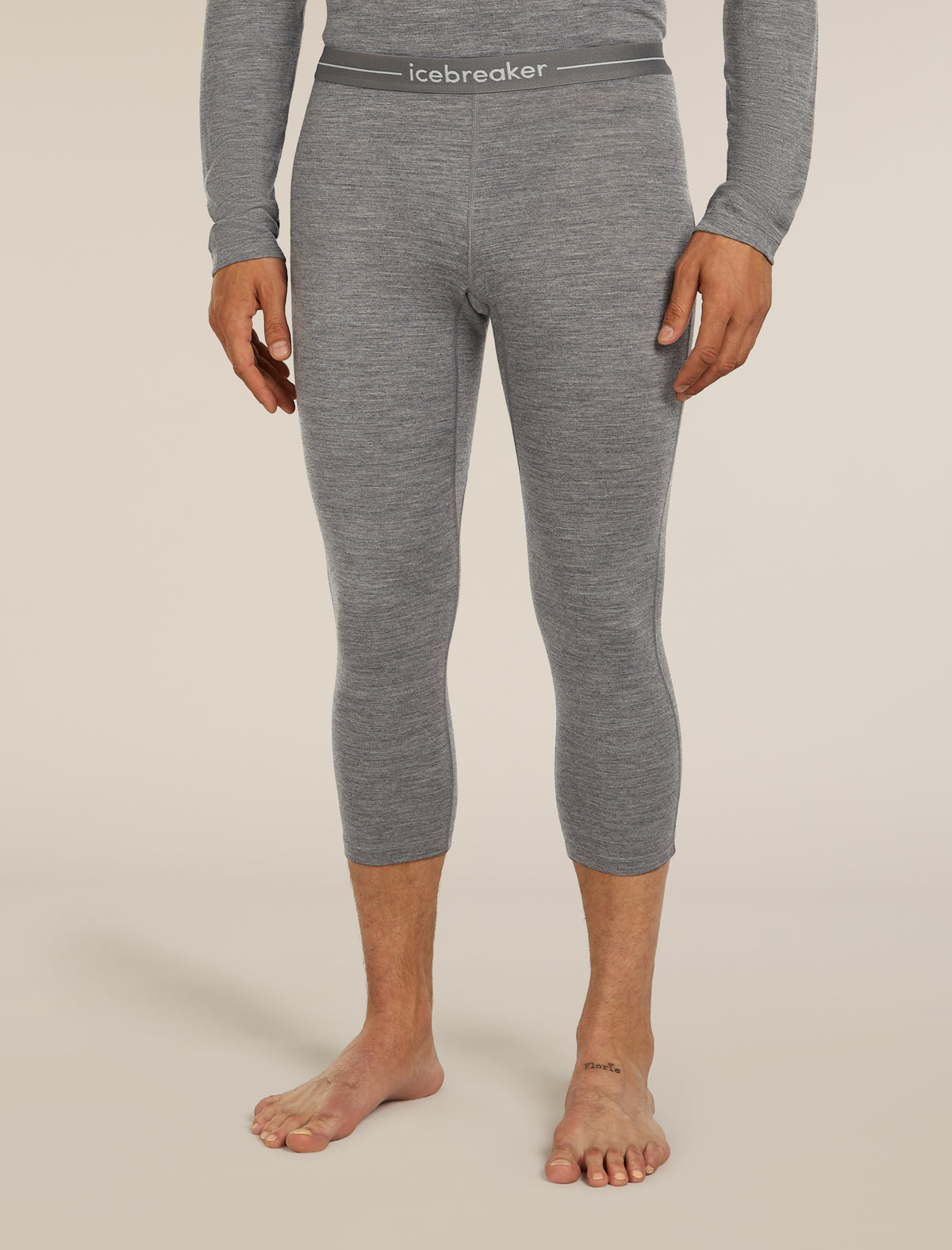 Men's 200 Oasis Thermal Leggings Gritstone Heather - 1