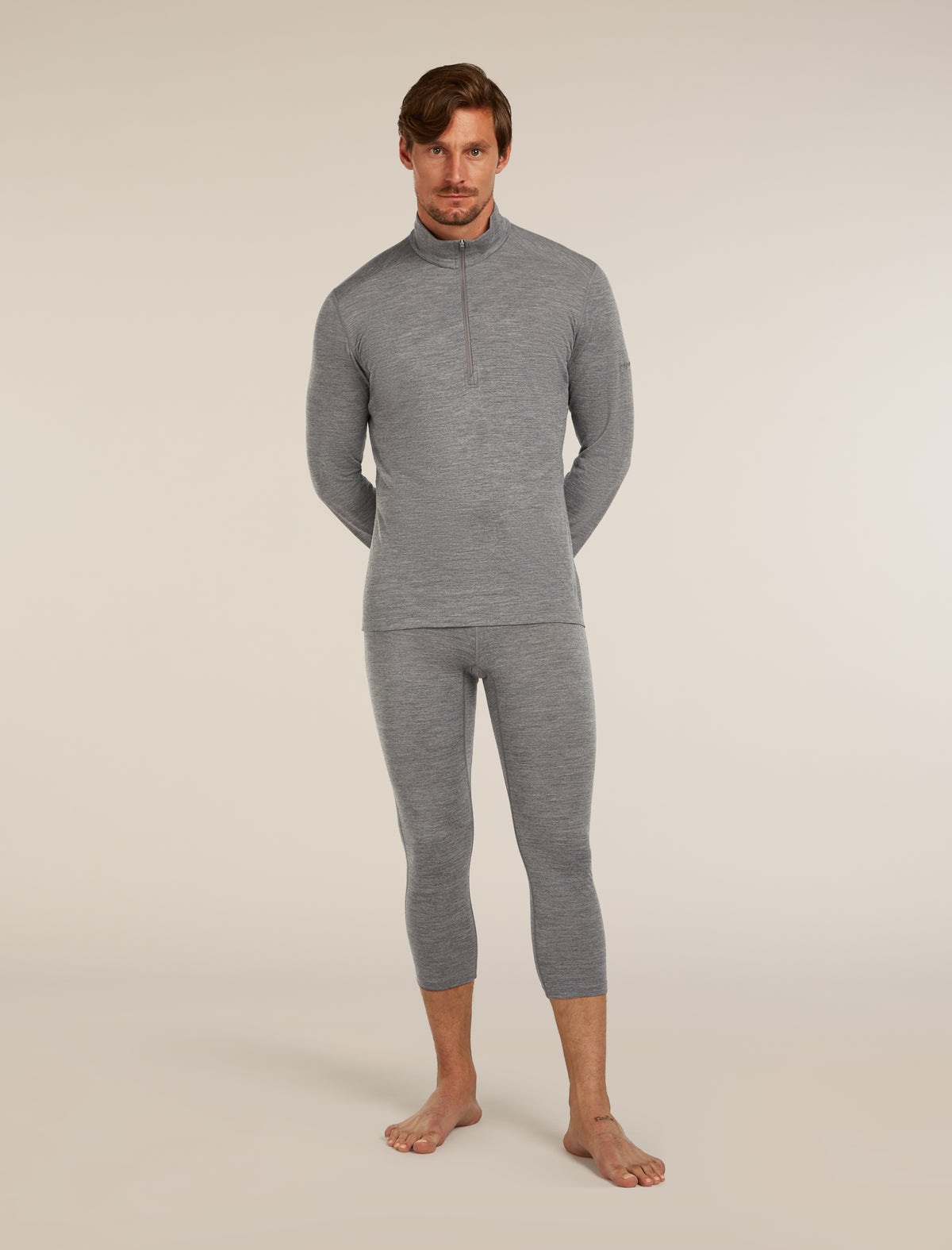 Men's 200 Oasis Thermal Leggings Gritstone Heather - 3