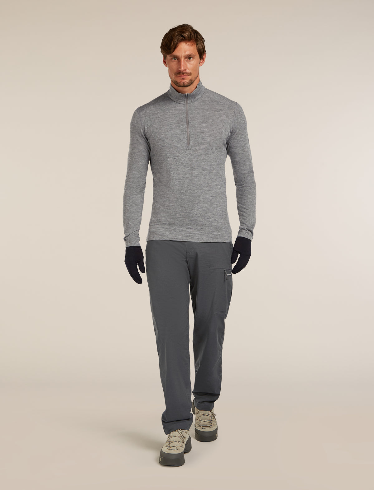Men's 200 Oasis Thermal Leggings Gritstone Heather - 4