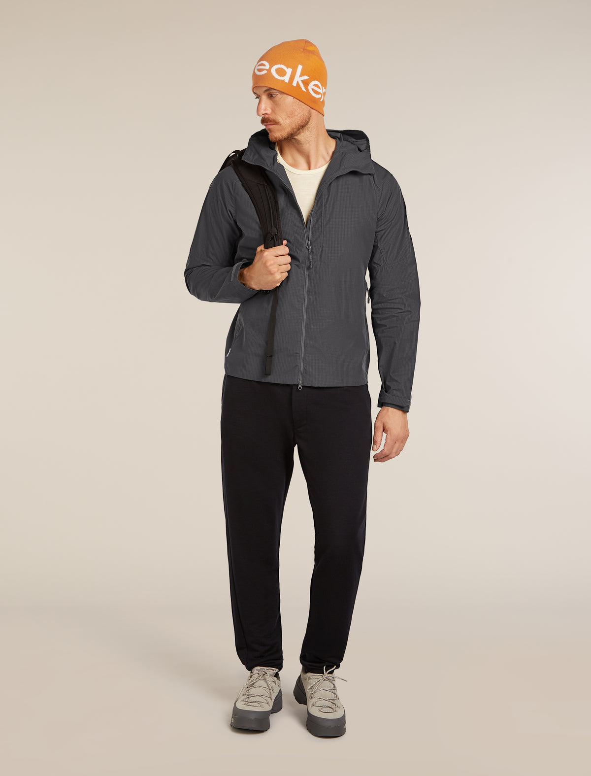 Men's 200 Oasis Thermal Leggings wFly Gritstone Heather - 4
