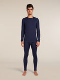 icebreaker® Leggings térmicos de hombre con bragueta Merino 200 Oasis para hombre Midnight Navy Men - 3