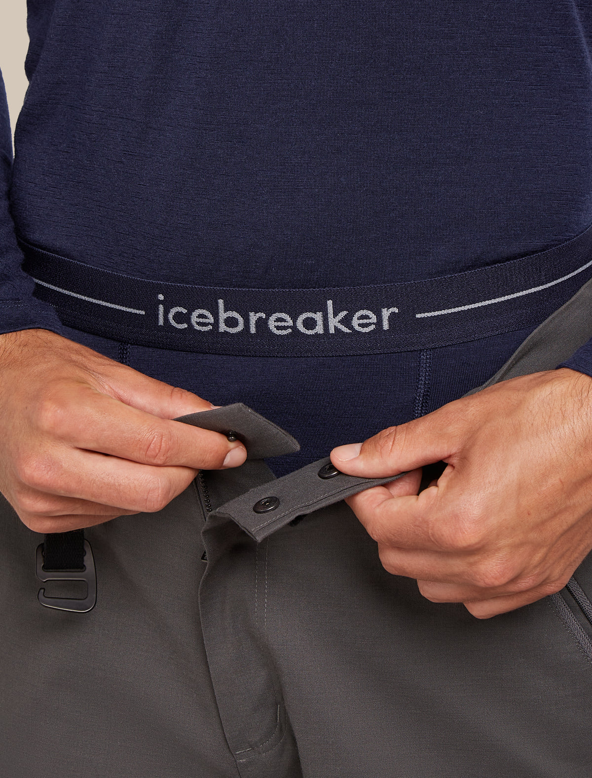 icebreaker® Leggings térmicos de hombre con bragueta Merino 200 Oasis para hombre Midnight Navy Men - 4