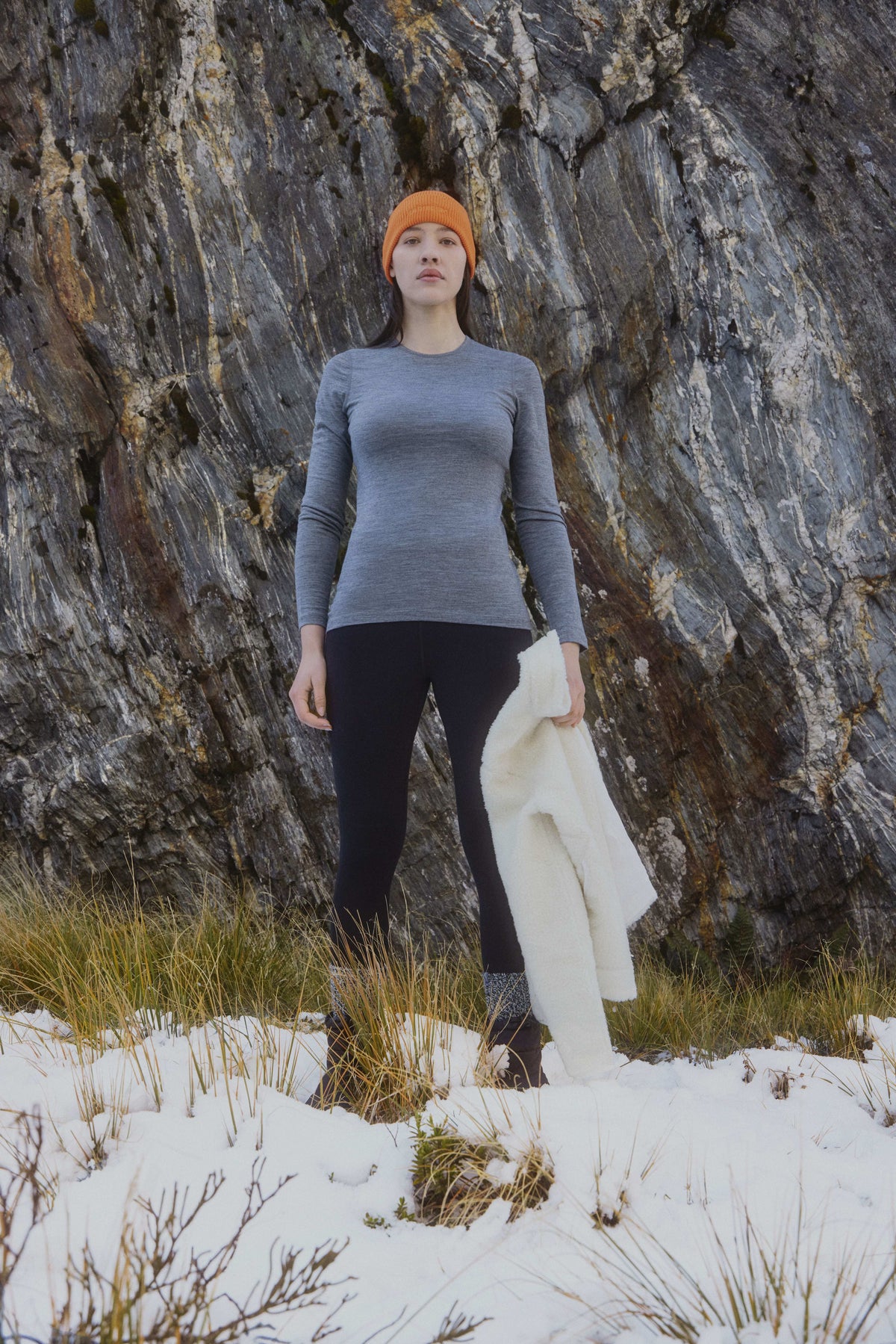 Women's 200 Oasis Thermal Top Gritstone Heather - 11