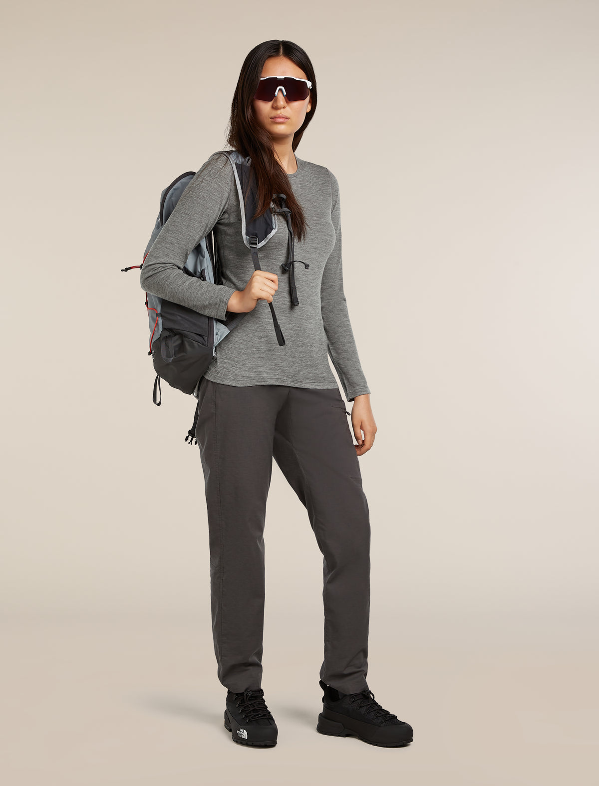 Women's 200 Oasis Thermal Top Gritstone Heather - 4