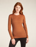 Women's Merino 200 Oasis Long Sleeve Crew Thermal Top Dusty clay - 1