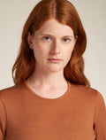 Women's Merino 200 Oasis Long Sleeve Crew Thermal Top Dusty clay - 6