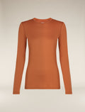 Women's Merino 200 Oasis Long Sleeve Crew Thermal Top Dusty clay - 7