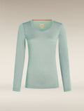 Women's Merino 200 Oasis Long Sleeve Scoop Thermal Top Moss - 7