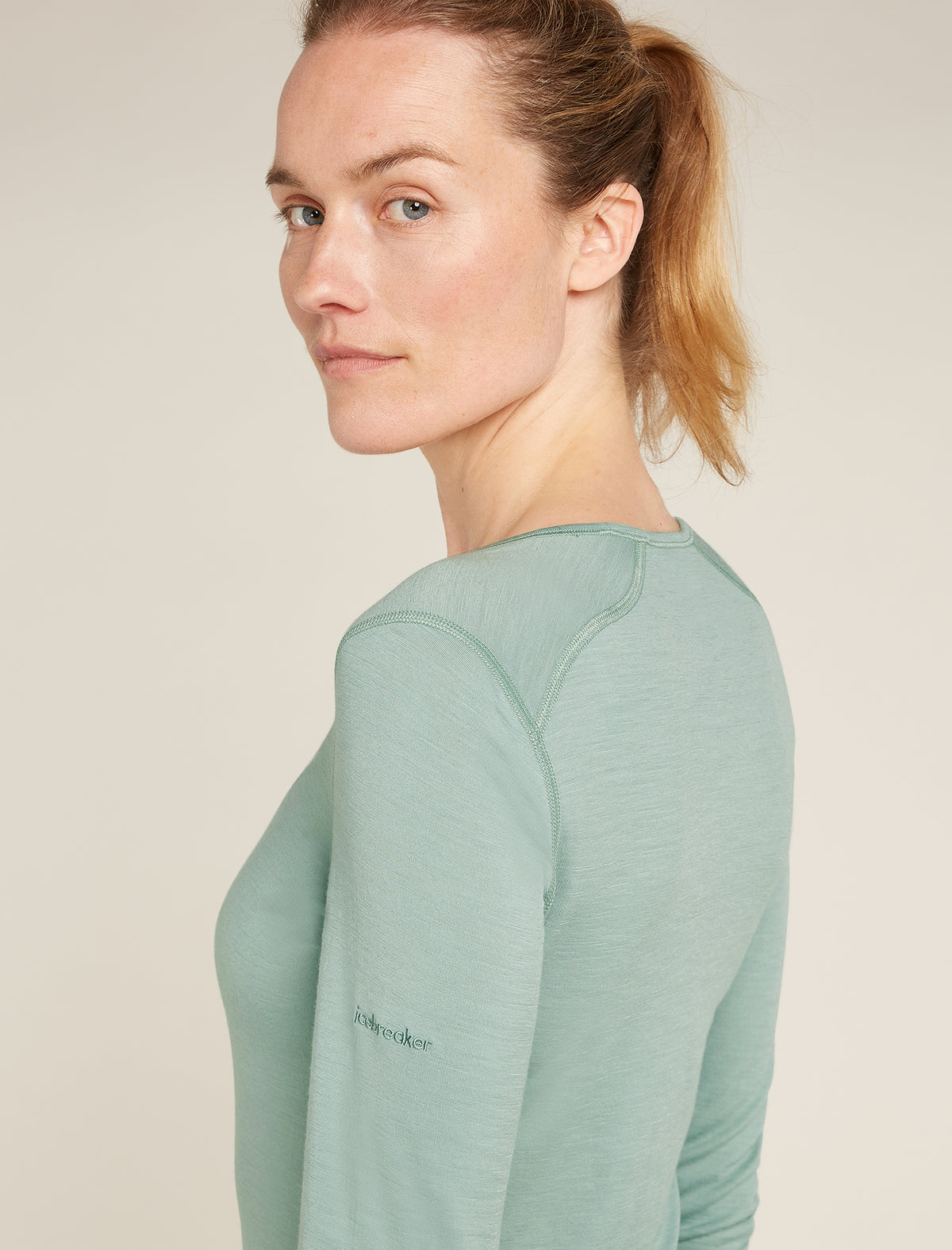 Women's Merino 200 Oasis Long Sleeve Scoop Thermal Top Moss - 5