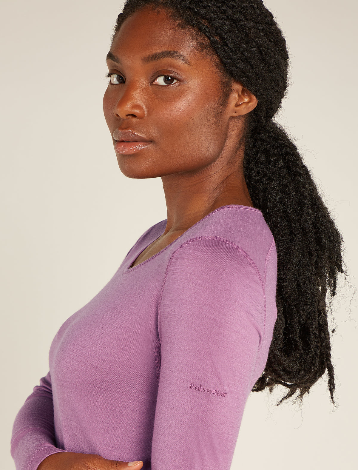 Women's Merino 200 Oasis Long Sleeve Scoop Thermal Top Deco - 6