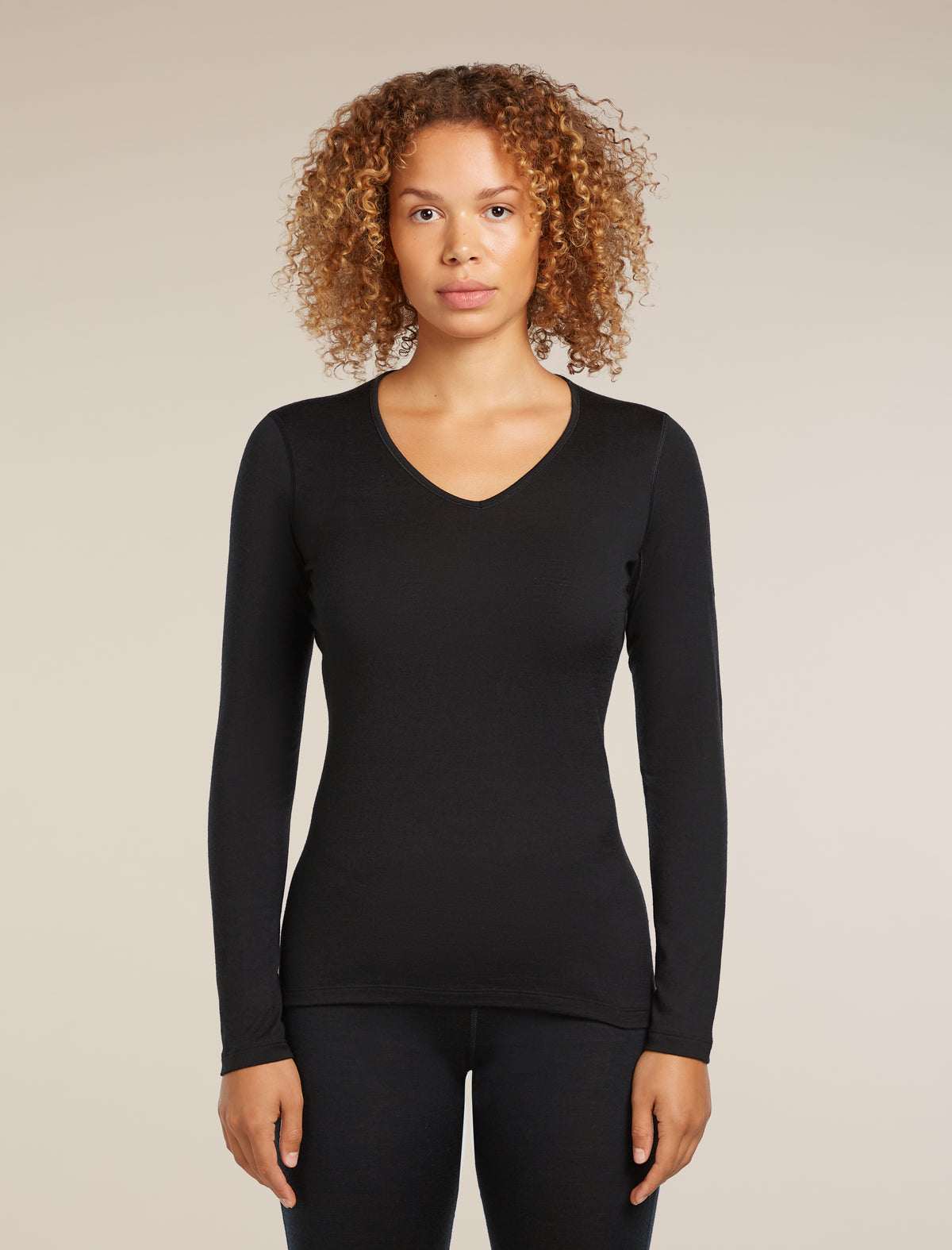Women's 200 Oasis Thermal Top Black - 1