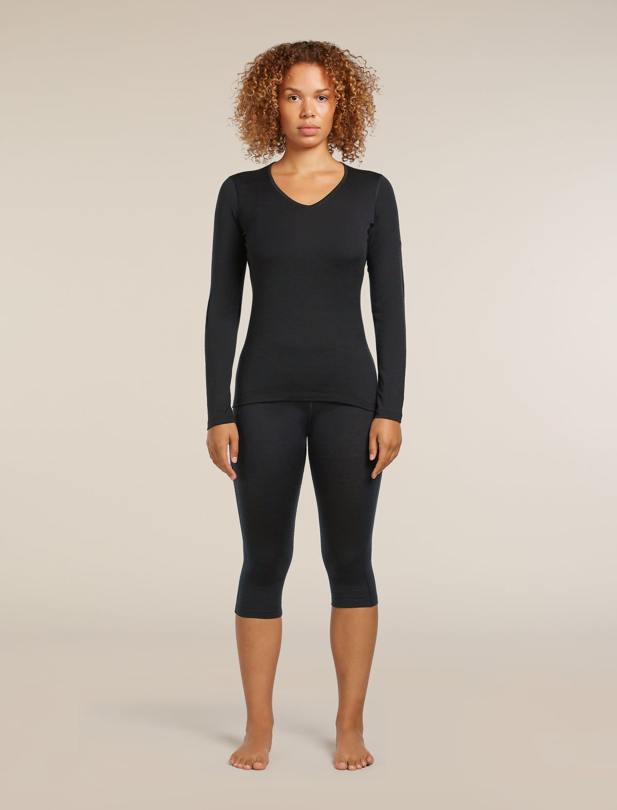 Women's 200 Oasis Thermal Top Black - 3