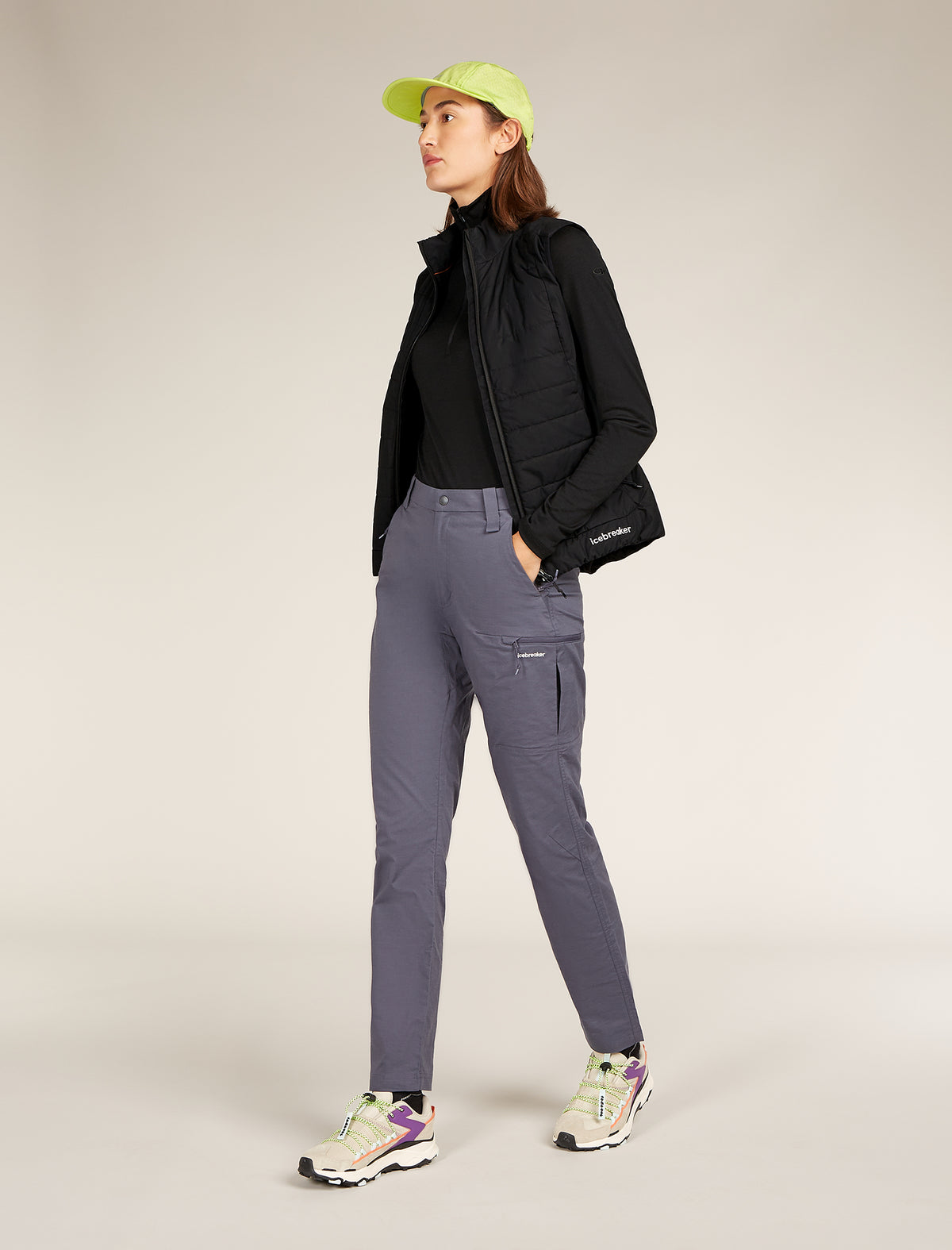 Women's Merino 200 Oasis Long Sleeve Half Zip Thermal Top Black - 4