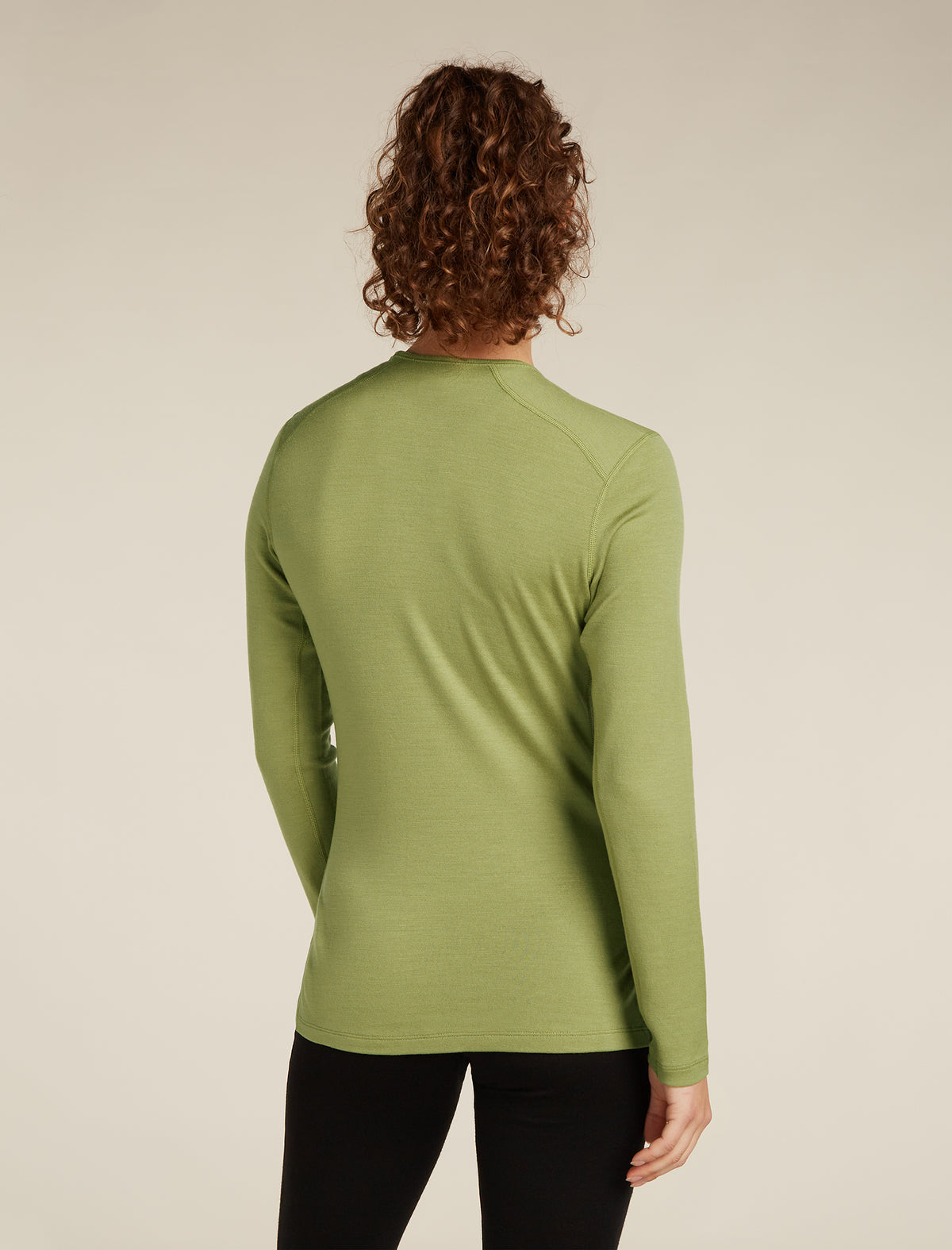 Women's Merino 260 Tech Long Sleeve Crew Thermal Top Olive - 2