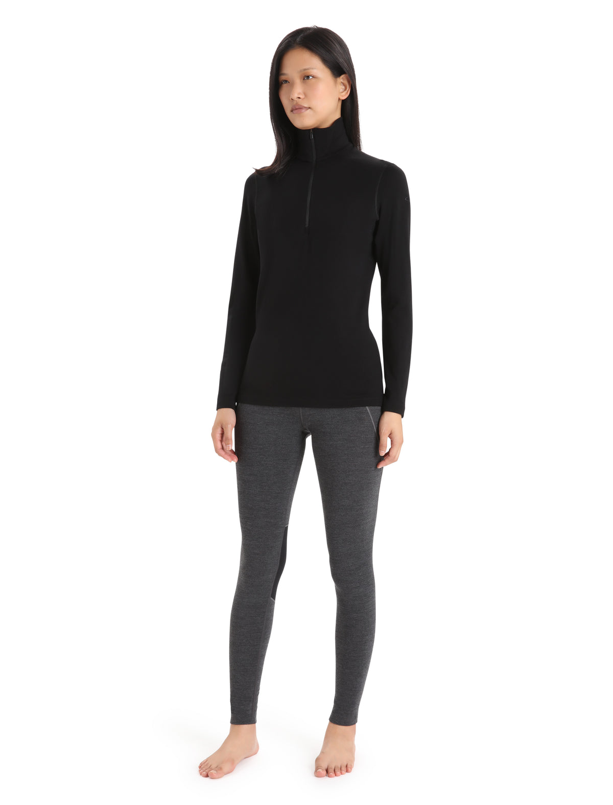 Merino 260 Tech Thermo-Langarmshirt mit halblangem Reißverschluss Damen  - 3