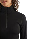 Merino 260 Tech Thermo-Langarmshirt mit halblangem Reißverschluss Damen  - 7
