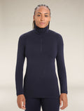 Merino 260 Tech Thermo-Langarmshirt mit halblangem Reißverschluss Damen  - 1