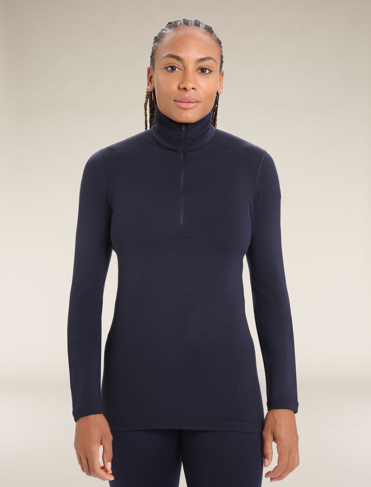Merino 260 Tech Thermo-Langarmshirt mit halblangem Reißverschluss Damen  - 1