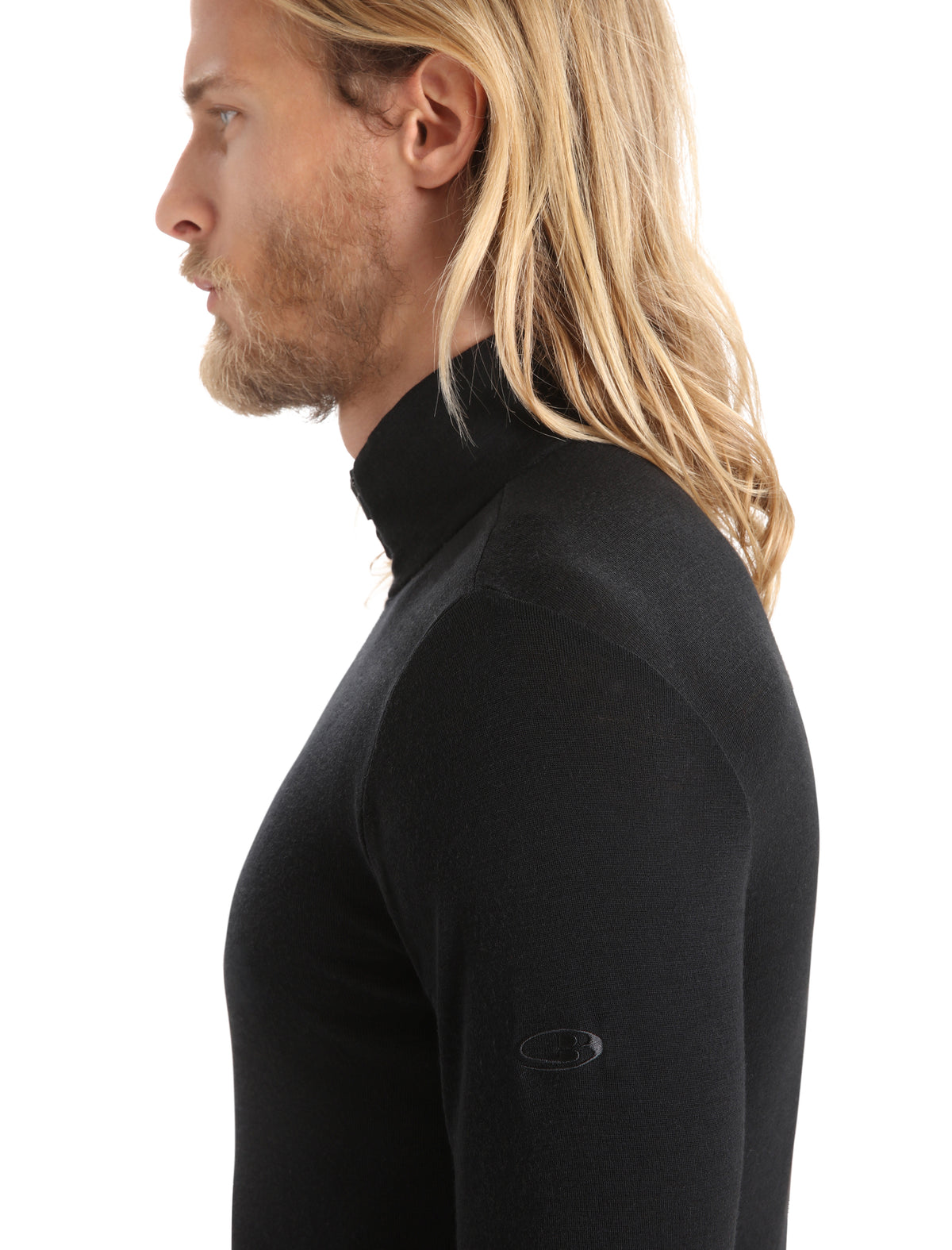 Men's Merino 175 Everyday Long Sleeve Half Zip Thermal Top Black - 5