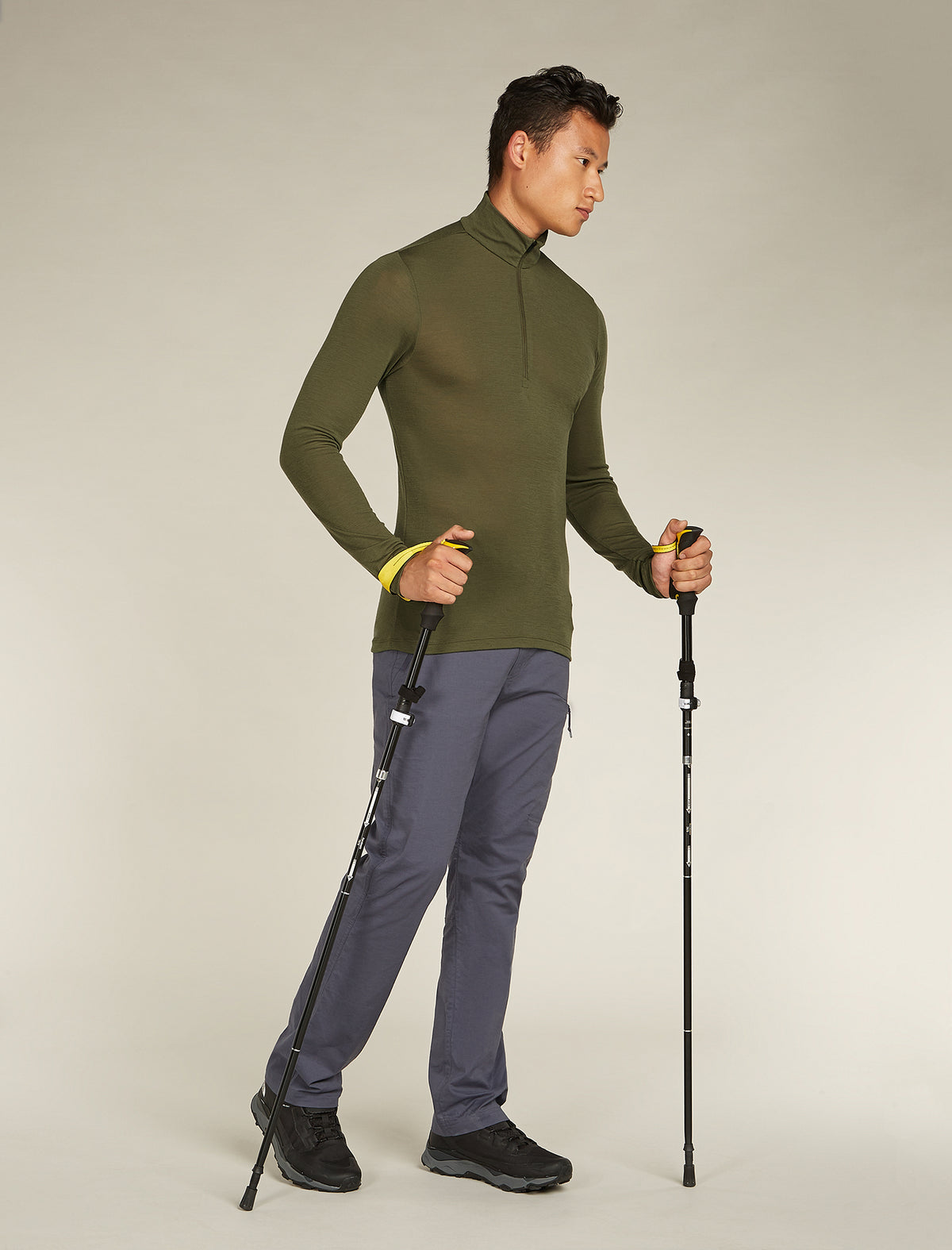 Men's Merino 175 Everyday Long Sleeve Half Zip Thermal Top Loden - 4