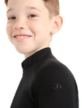 Kids’ Merino 260 Tech Long Sleeve Half Zip Thermal Top Black - 5