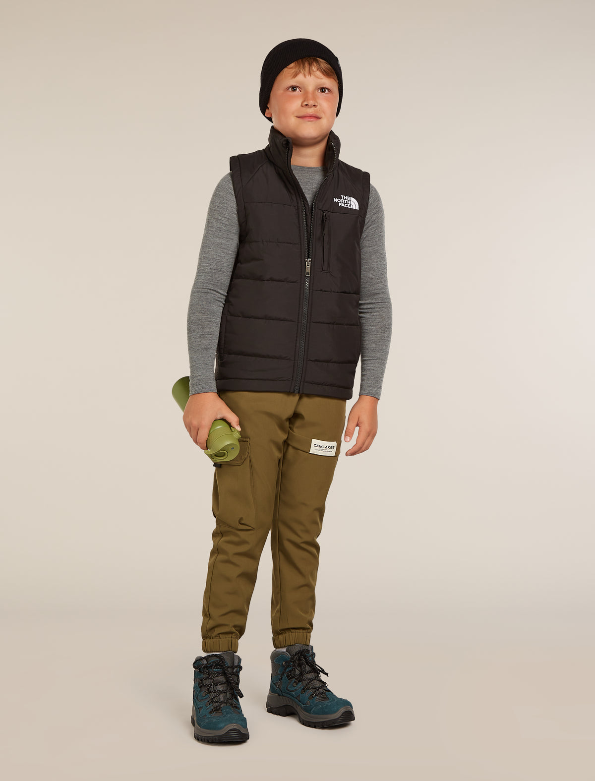 Kids’ 200 Oasis Thermal Top Gritstone Heather - 8