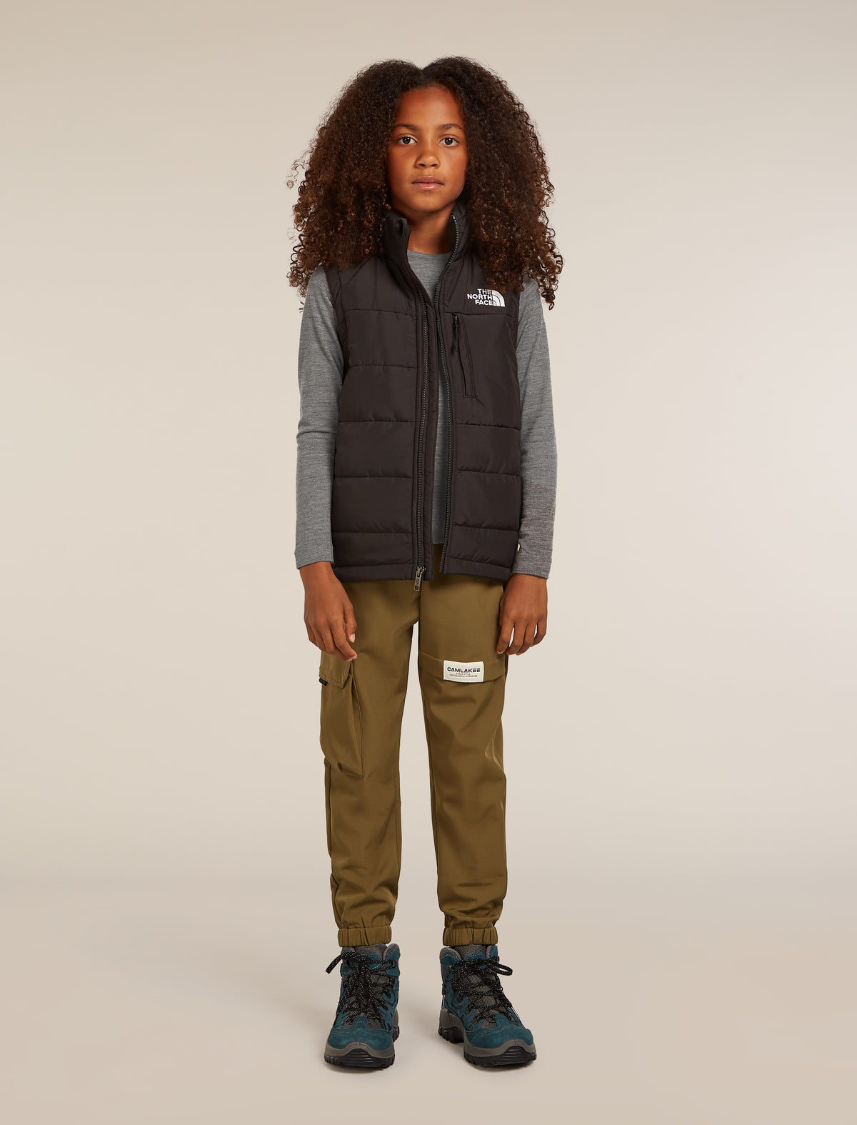 Kids’ 200 Oasis Thermal Top Gritstone Heather - 9