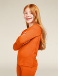 Kids’ Merino 200 Oasis Long Sleeve Crew Thermal Top Blaze - 2