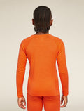 Kids’ Merino 200 Oasis Long Sleeve Crew Thermal Top Blaze - 3