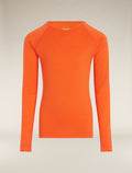 Kids’ Merino 200 Oasis Long Sleeve Crew Thermal Top Blaze - 11