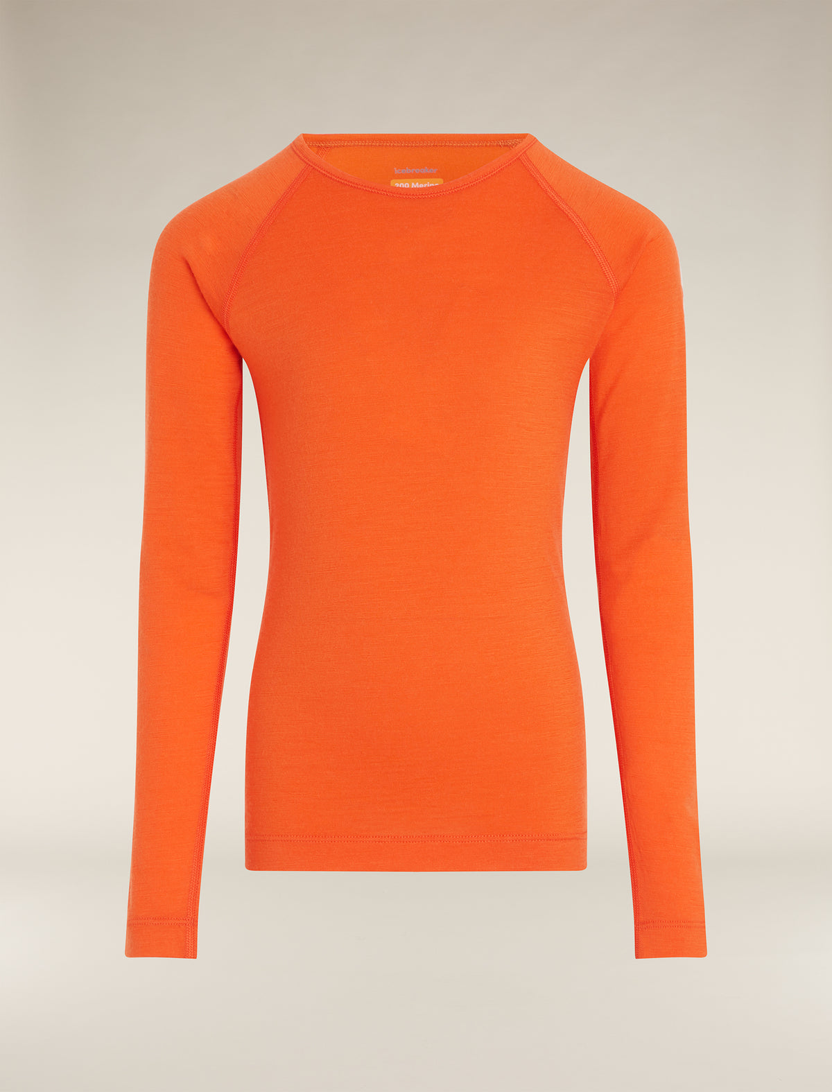 Kids’ Merino 200 Oasis Long Sleeve Crew Thermal Top Blaze - 11