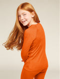 Kids’ Merino 200 Oasis Long Sleeve Crew Thermal Top Blaze - 4