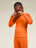 Kids’ Merino 200 Oasis Long Sleeve Crew Thermal Top Blaze - 9