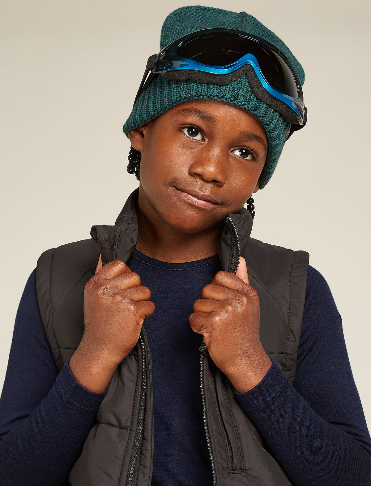 Kids’ 200 Oasis Thermal Top Midnight Navy - 10