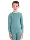 Kids’ Merino 200 Oasis Long Sleeve Crew Thermal Top Cloud Ray - 2