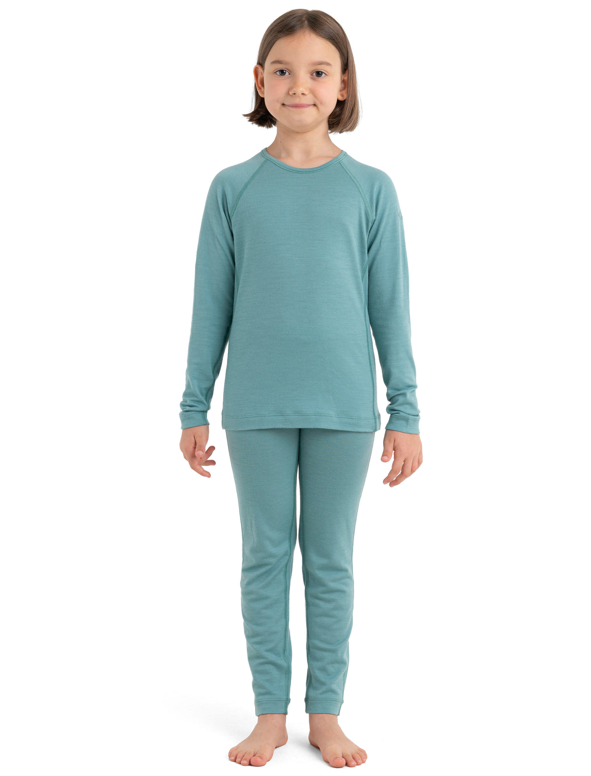 Kids’ Merino 200 Oasis Long Sleeve Crew Thermal Top Cloud Ray - 3