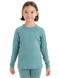 Kids’ Merino 200 Oasis Long Sleeve Crew Thermal Top Cloud Ray - 4