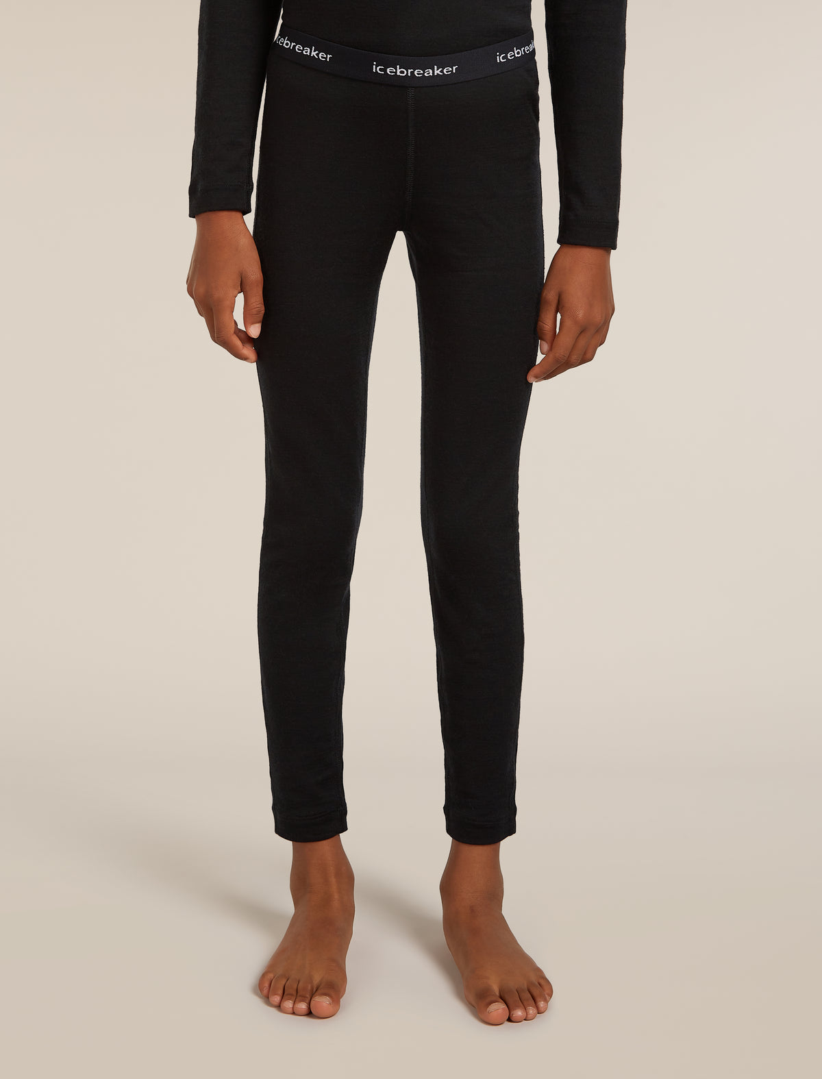 Kids’ 200 Oasis Thermal Leggings Black - 3