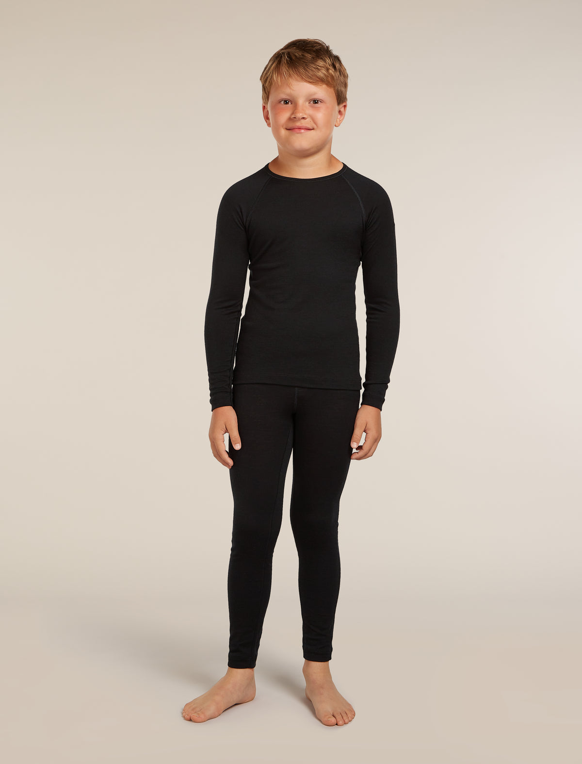 Kids’ 200 Oasis Thermal Leggings Black - 5
