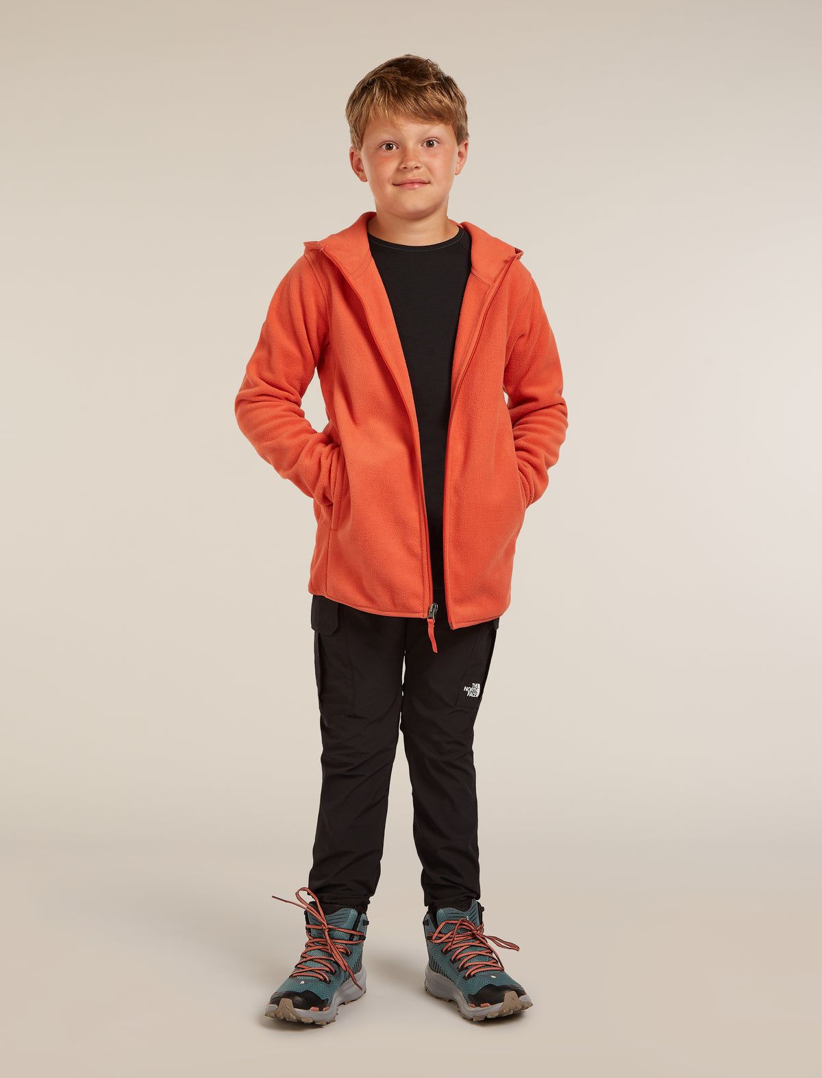 Kids’ 200 Oasis Thermal Leggings Black - 8
