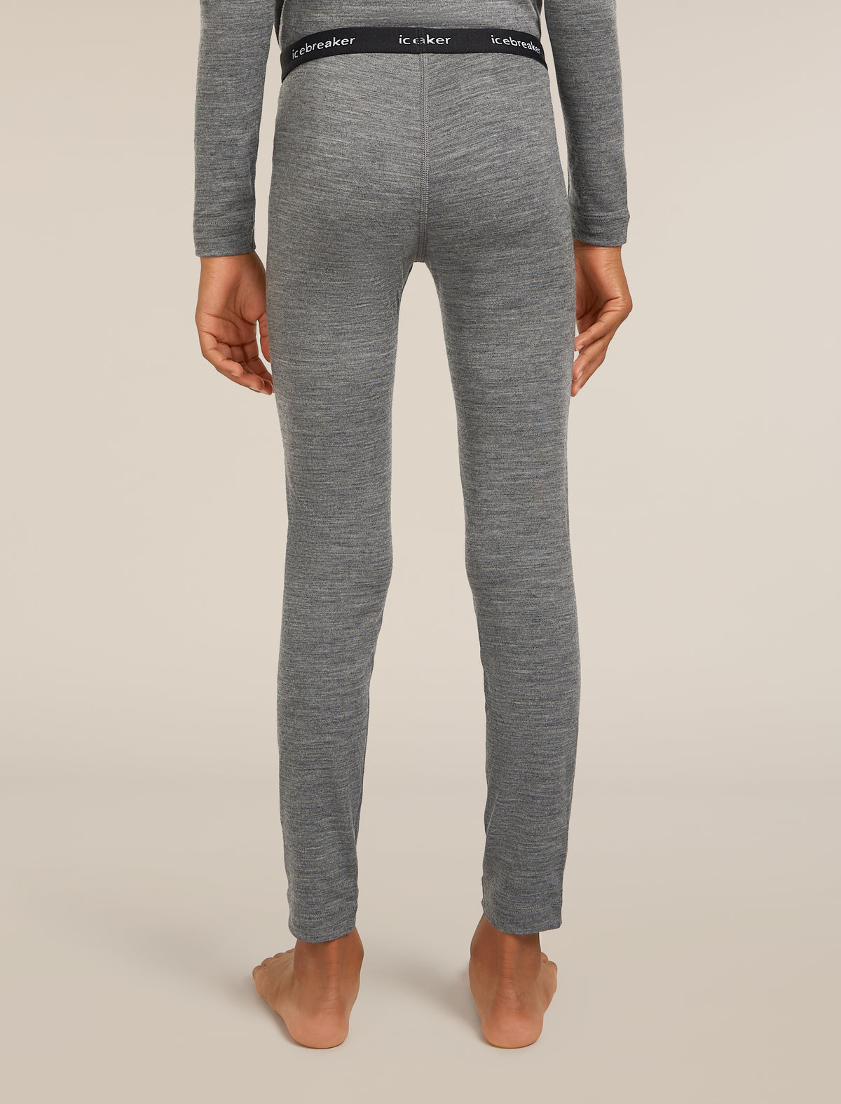 Kids’ 200 Oasis Thermal Leggings Gritstone Heather - 2