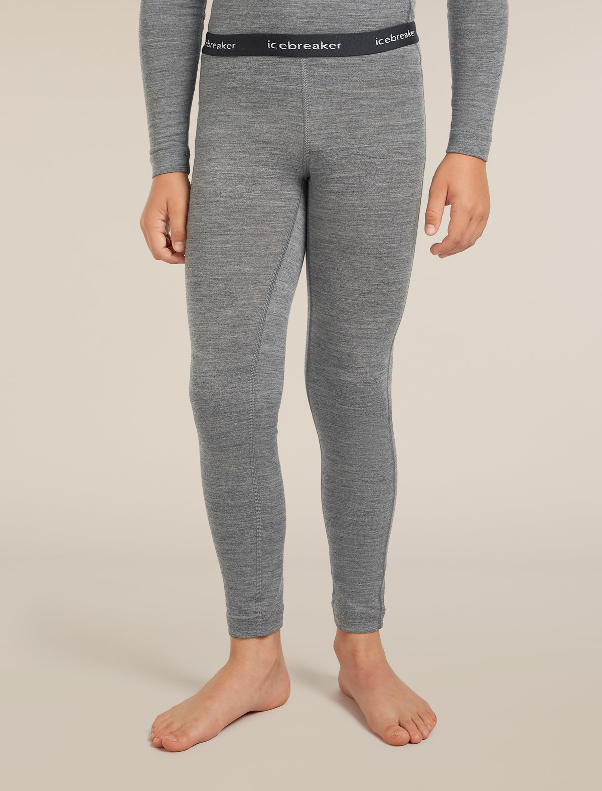 Kids’ 200 Oasis Thermal Leggings Gritstone Heather - 3