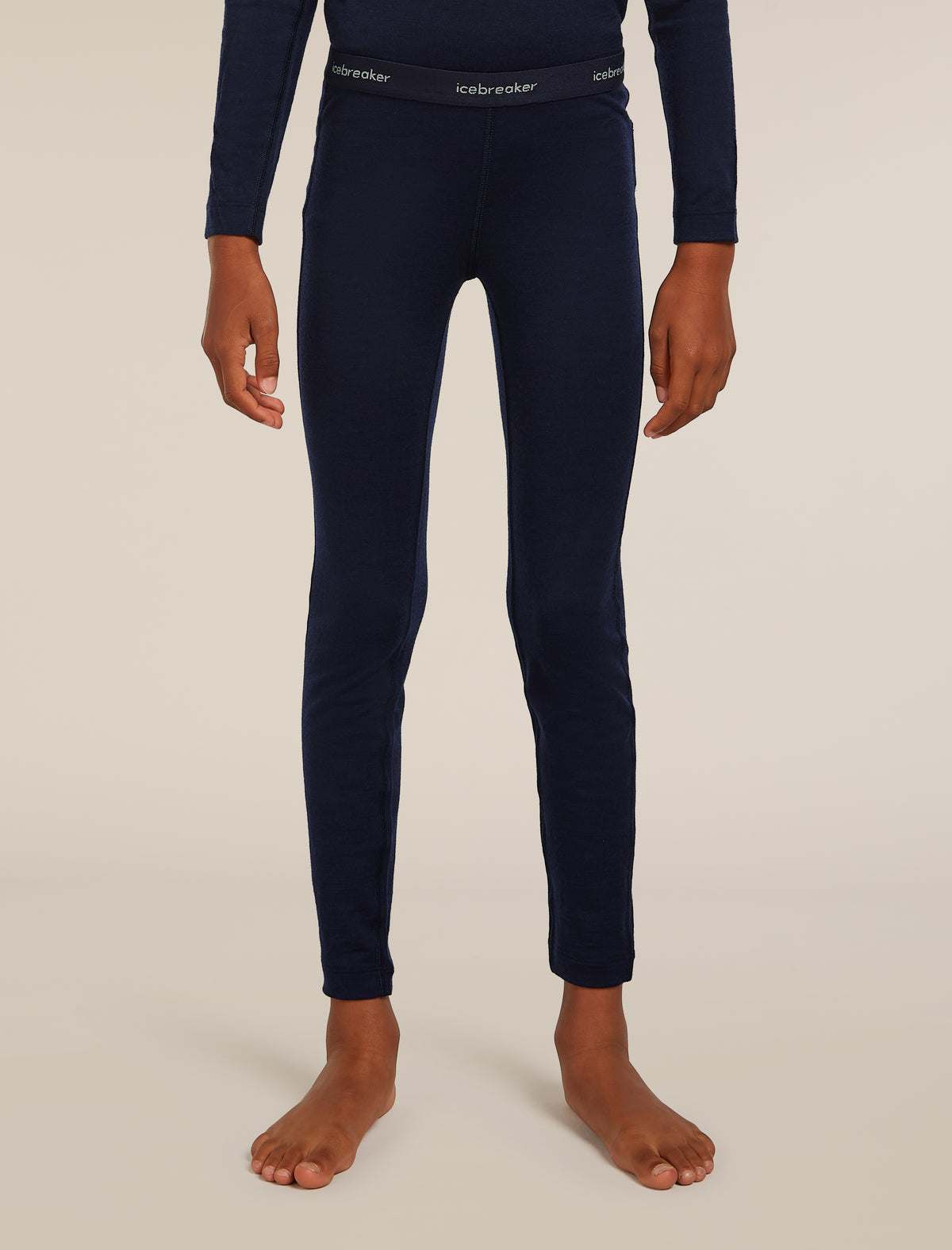 Kids’ 200 Oasis Thermal Leggings Midnight Navy - 3