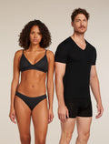icebreaker® 150 Siren Bra With Inserts Black/Black Women - 2