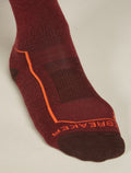 Men's Merino Hike+ Light Crew Socks PORT/BLAZE - 3