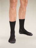 Men's Merino Hike+ Light Crew Socks Black/Mink - 2
